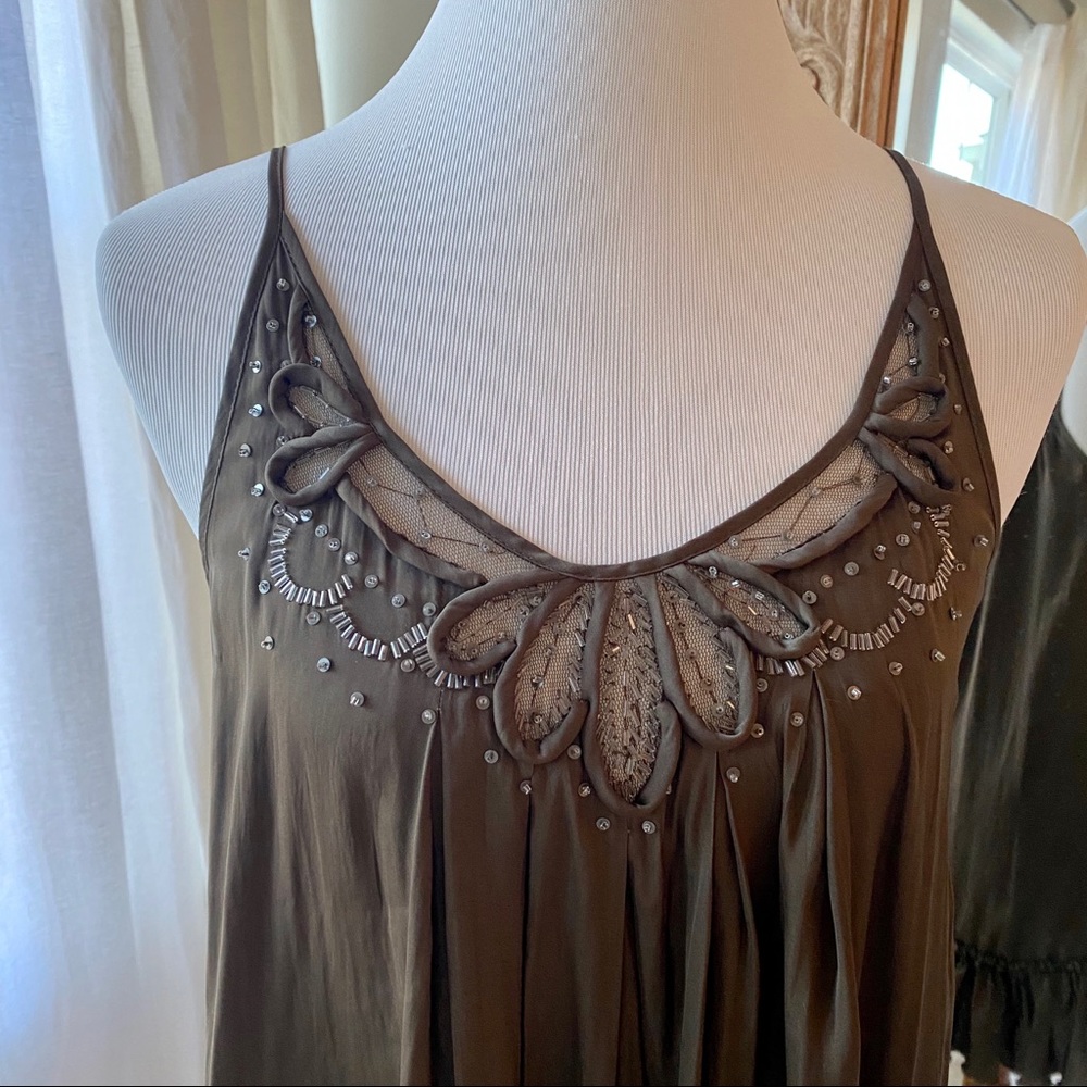 Moda International Beaded Top Slip Dress